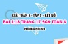 Bài 1.18 SGK Toán 8 tập 1 Kết nối tri thức